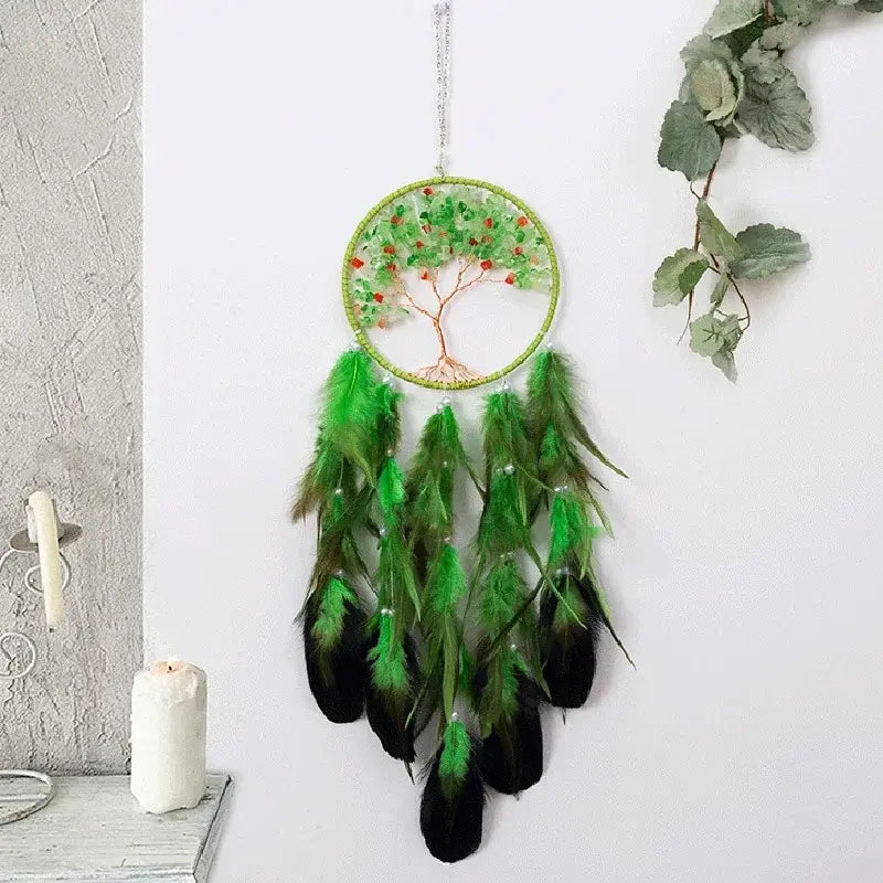 peacock feather dream catchers