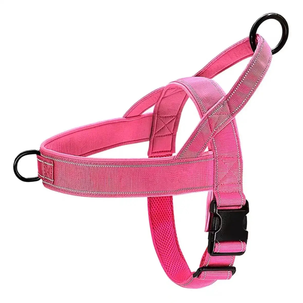 Tactical No-Pull Dog Harness for Large Breed: Heavy-Duty Vest with Reflective Strip, Adjustable &amp; Padded for Control and Pullers