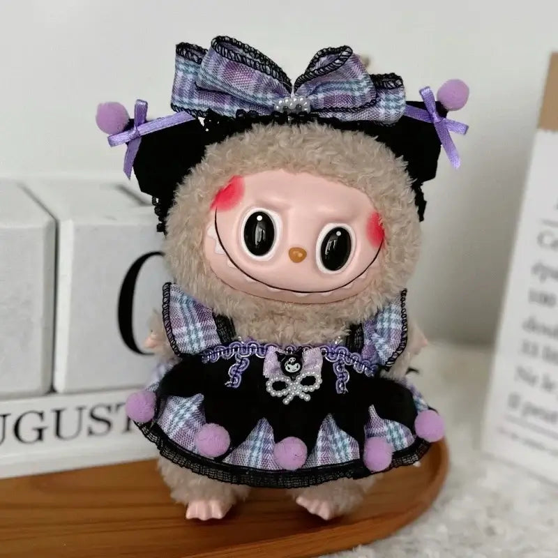 Cute Labubu Doll Jacket | 17cm Mini Doll Clothes