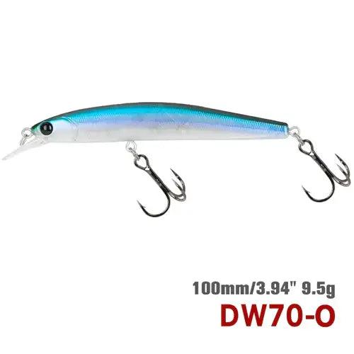 TSURINOYA 100SP Suspending Minnow Fishing Lure DW70 100mm 9.5g.