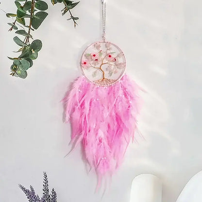 colorful crystal dream catchers