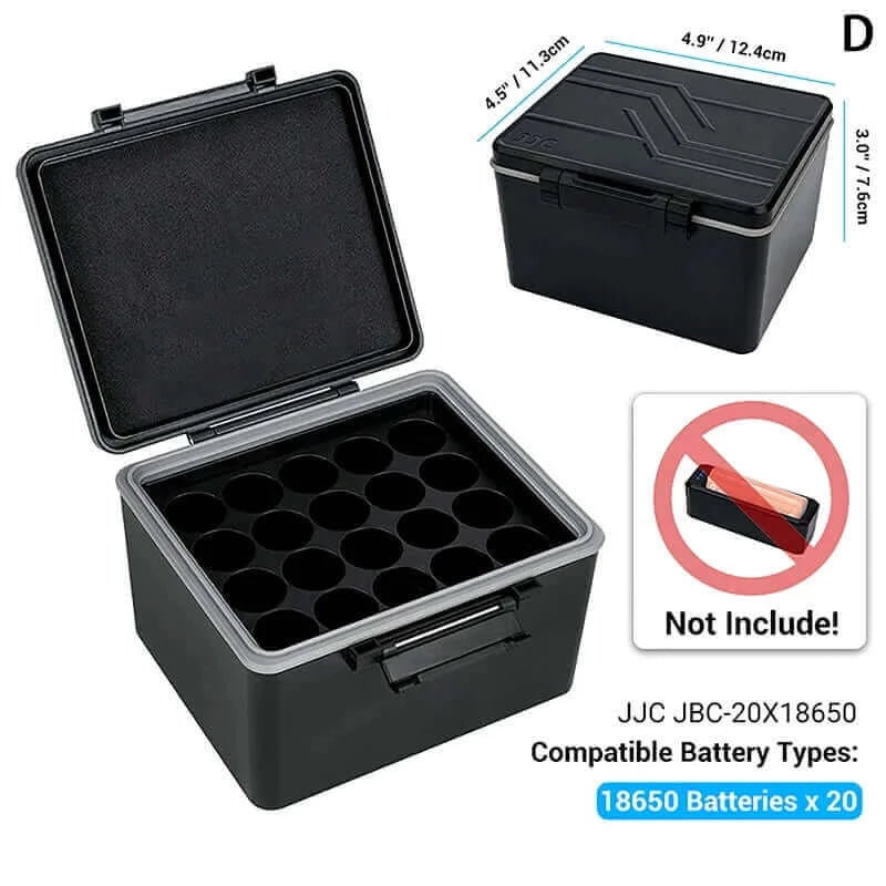 Multi-slot Battery Case Waterproof For 18650/ AA/ AAA Batteries Power
