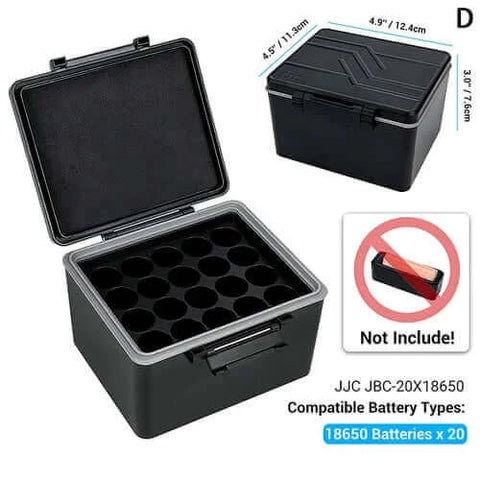 Multi-slot Battery Case Waterproof For 18650/ AA/ AAA Batteries Power.