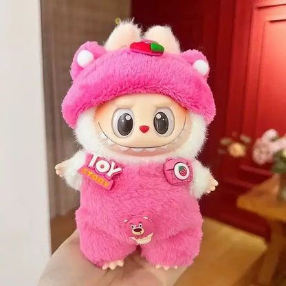 Labubu Doll 17cm Hoodie for BJD Mini Figurines