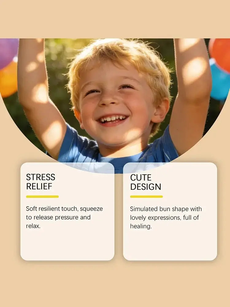 Simulation Dumpling Pressure Ball Slow Rebound Soft Pinch Decompression Toy Office Home Decor Children Adults Birthday Gifts