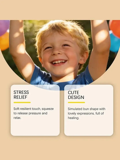 Simulation Dumpling Pressure Ball Slow Rebound Soft Pinch Decompression Toy Office Home Decor Children Adults Birthday Gifts