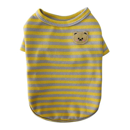 Pet Dog Vest Summer T-Shirt 2025 - Striped Dog Clothes