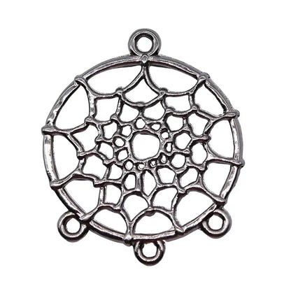 WYSIWYG 10pcs 28x34mm Metal Alloy Dream Catcher Connector For Diy Jewelry Dream Catcher Pendant Charms Diy Making