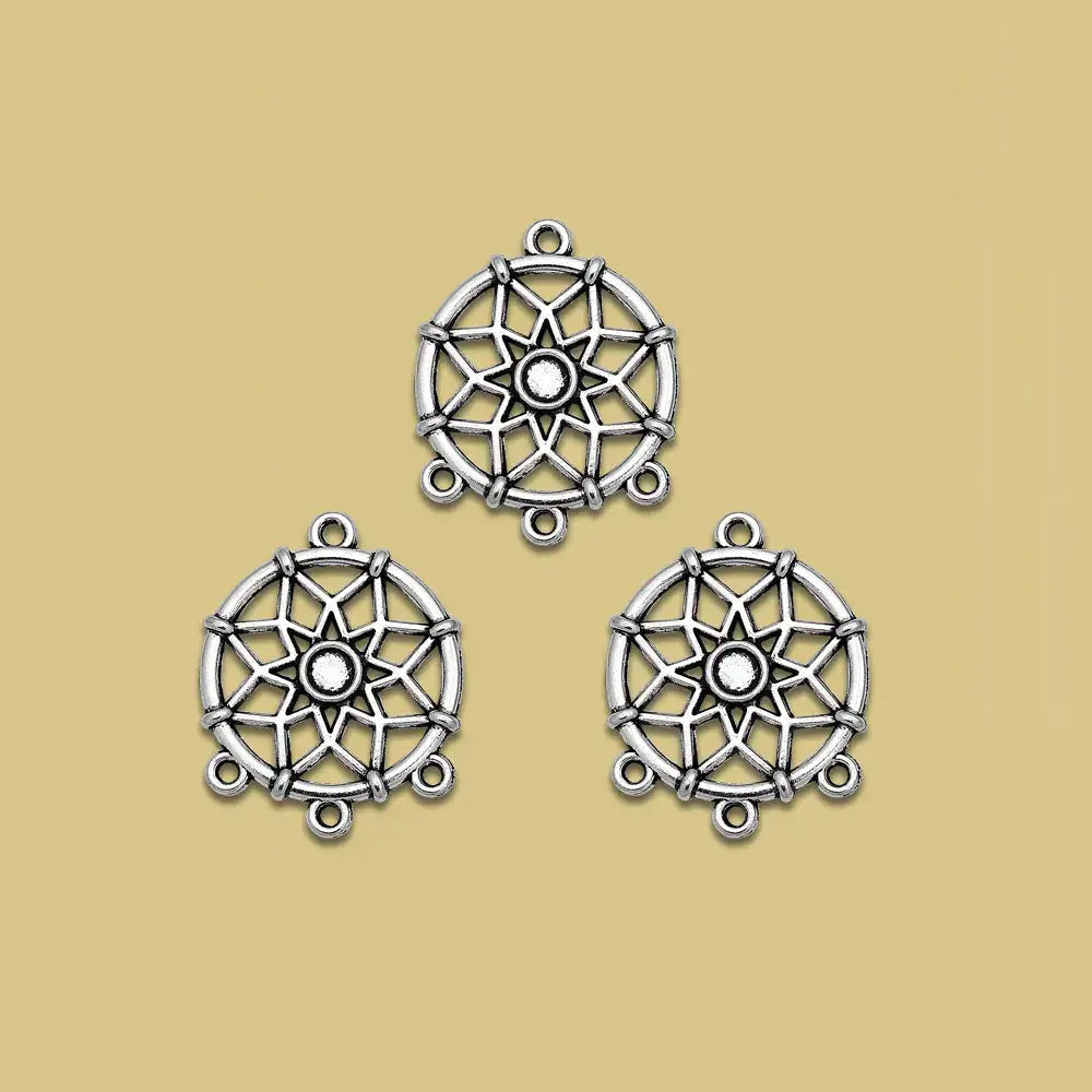 Dream Catcher Charms Dreamcatcher Connector Pendants For Diy Jewelry Making Materials Supplies Accessories