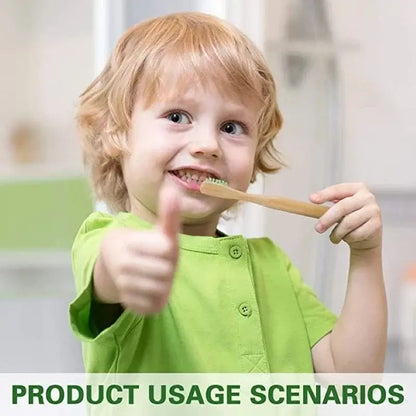 Kids’ Bamboo Toothbrushes with Soft Bristles, 15 or 30 Pack