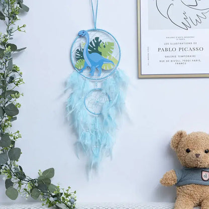 Animals Dinosaur Dream Catchers Wall Decor for Kids Children Room Cute Crocodile Horse Catcher Hanging Ornament Home Accessories