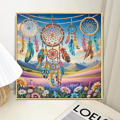 Dream catcher Special Shape Diamond Art Painting Kit for Adult Beginners,Crystal Diamond Dots Kit for Home Wall Decoration Gift
