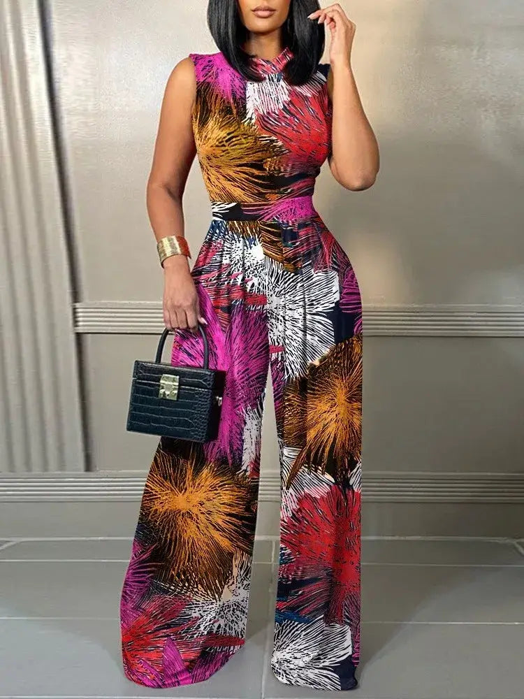 Elegant Women Wide Leg Jumpsuit for Spring/Summer 2024