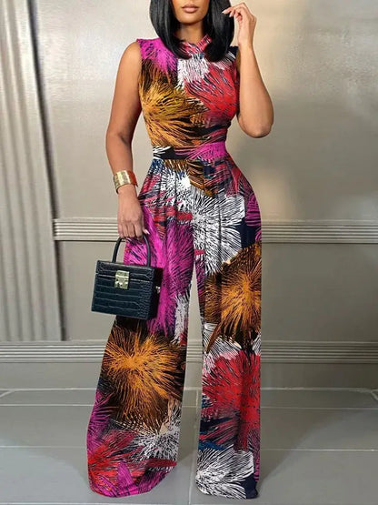 Elegant Women Wide Leg Jumpsuit for Spring/Summer 2024