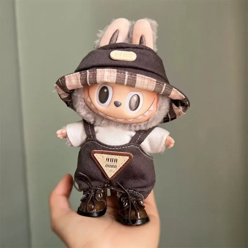 17cm Labubu Doll V1 Generation - Sports &amp; Casual Outfit