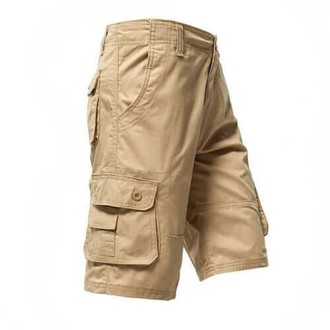 Mens Casual Cargo Shorts with Side Pockets.