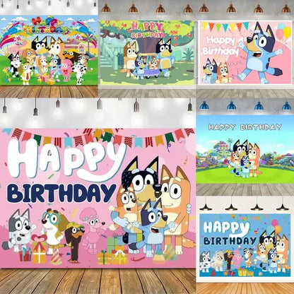 Bluey Bingo Family 210x180cm Decoration Clot Children&