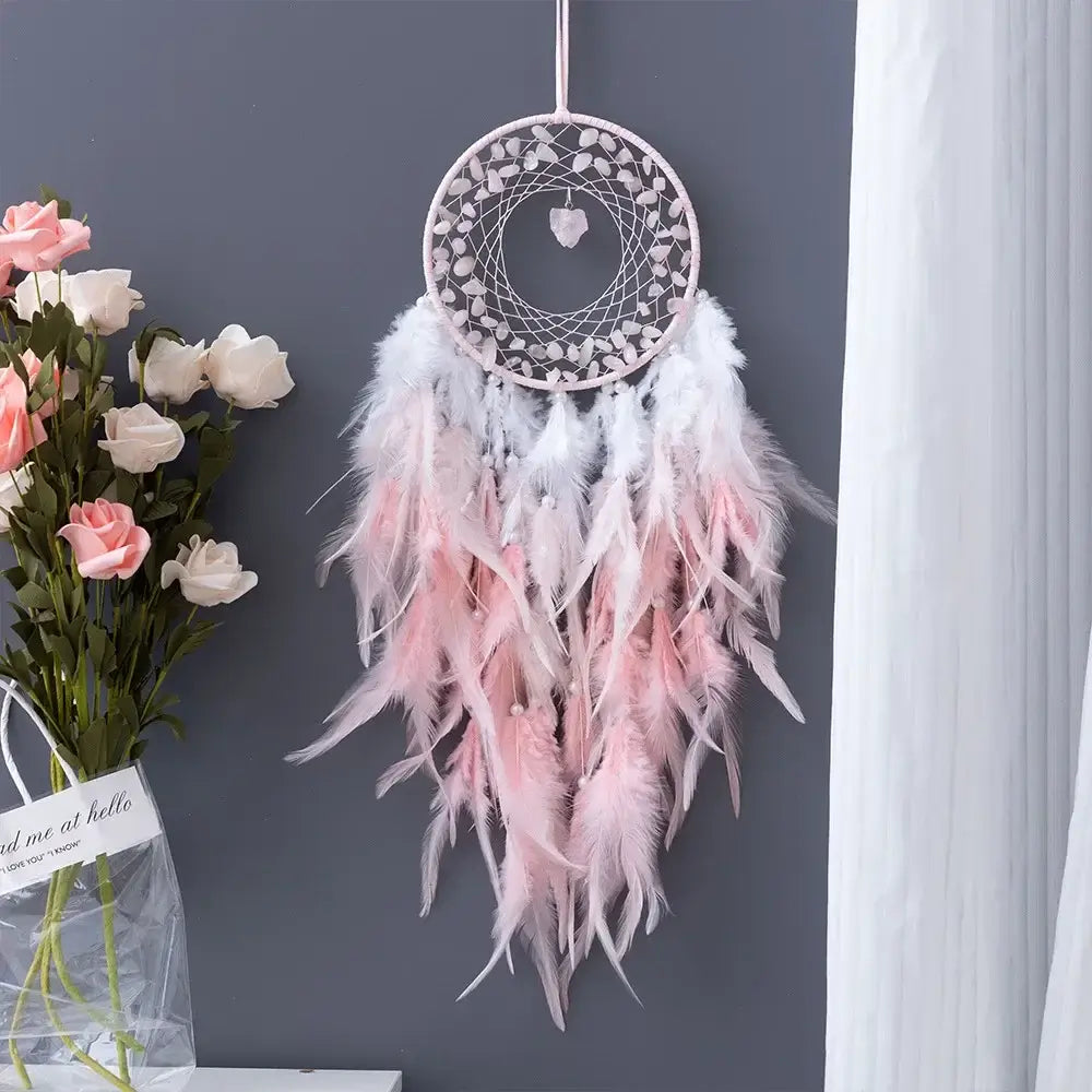 colorful crystal dream catchers