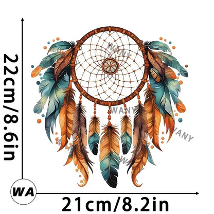 Dreamcatchers in the Bohemian series Iron On Patch dtf transfers ready to press Heat Transfer Printing On Clothes Iron Patch