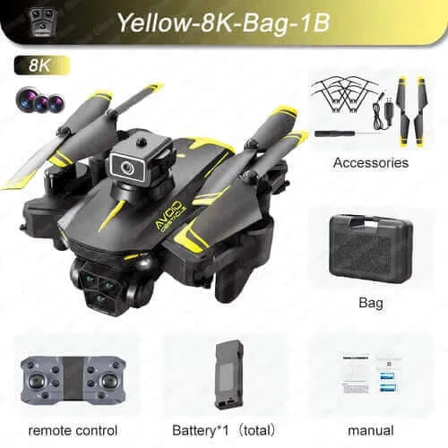 New KY605S RC Drone 8K Professinal With Three Camera Wide Angle.