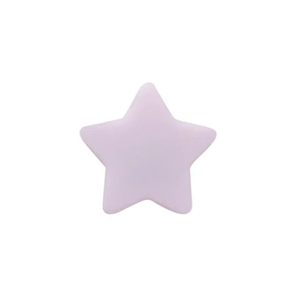 50pcs Silicone Star Heart Crown Beads Food Grade Teether Baby Silicone Bracelet Diy Crafts Baby Accessories