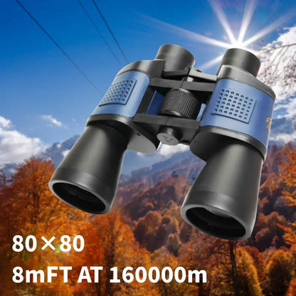Powerful Camping Binoculars 16000m Long Range 80x80 HD High Power Telescope Tourism Binoculars Powerful Hunting Binoculars