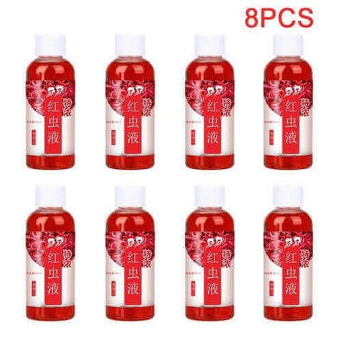 60ML Liquid Blood Worm Flavor Bait Additive Concentrated Red Worm.