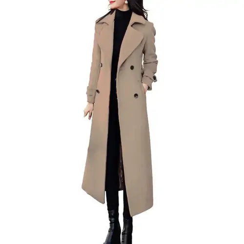 Women‘s Coat Winter Korean Fashion Long Coated Thickened Woolen Winter