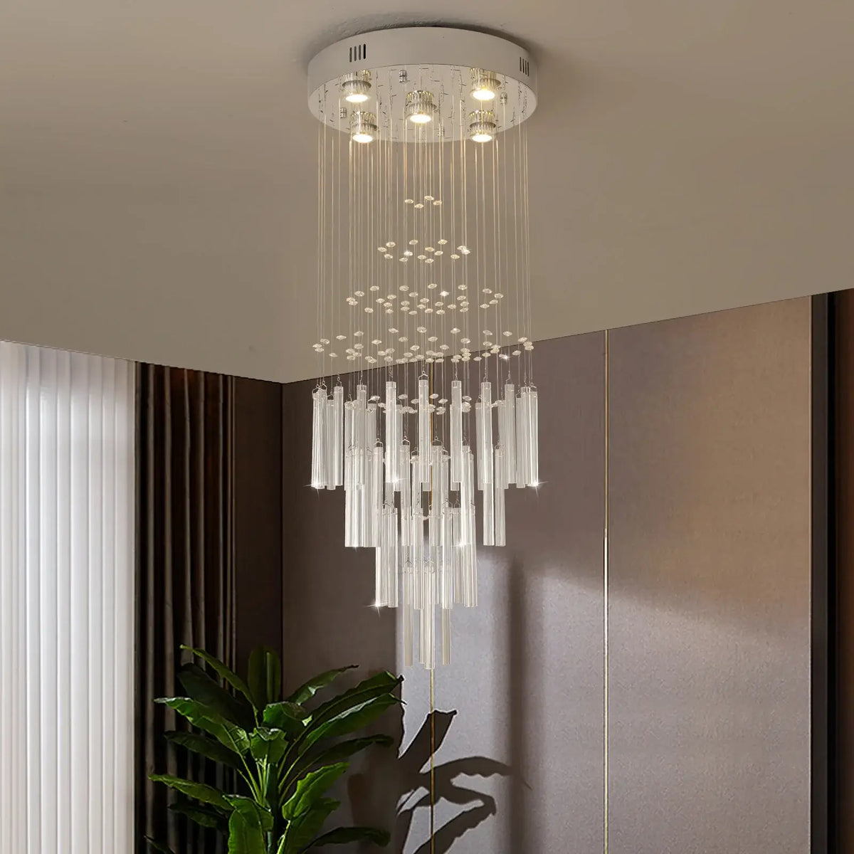 VETRULUS Modern Crystal Chandelier, Selectable Designs