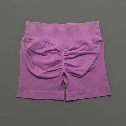 HISTELLO Women’s Seamless Scrunch Workout Shorts
