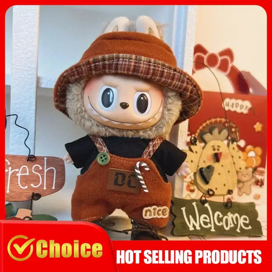 17cm Labubu doll clothes set