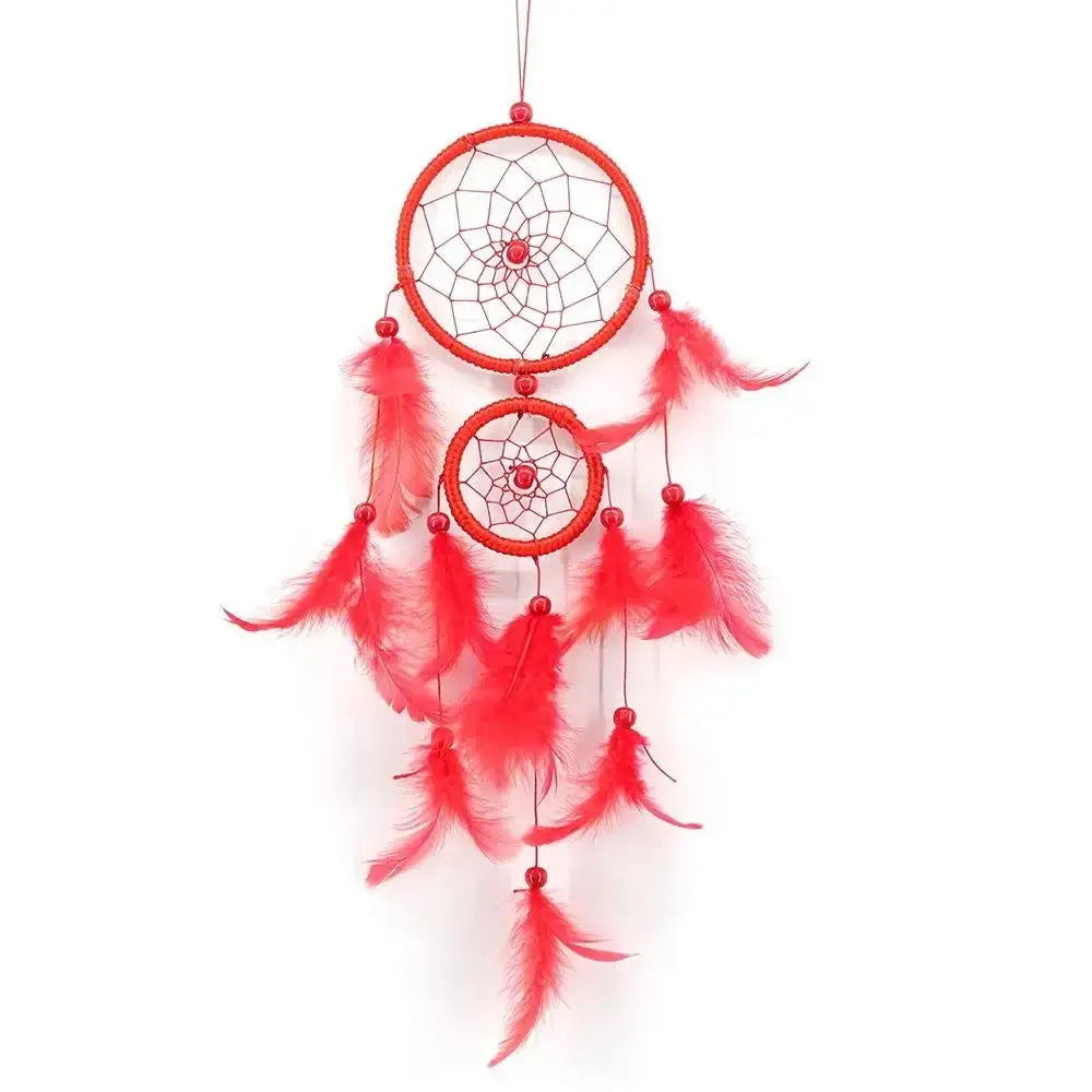 Dream Catcher Room Decor Feather Weaving Catching Up The Dream Angle Dreamcatcher Wind Chimes Indian Style Religious Mascot