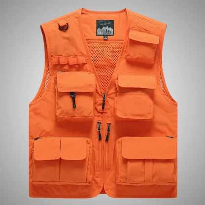 7XL 14 Pockets Summer New Men US Tactical Hiking Fishing Vest Man