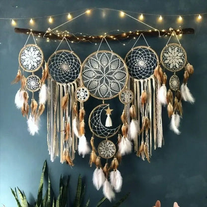 Macrame Dream Catcher Modern Dream Catchers Interior Aesthetic Dreamcatcher Decorative Luxury Dreamcatchers Hanging Decoration