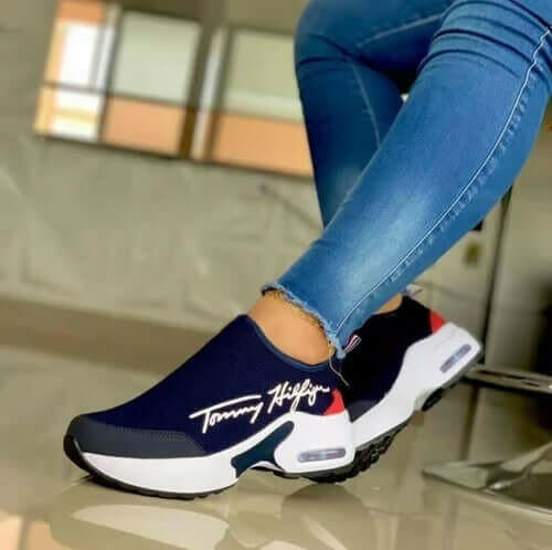 Chic Breathable Wedge Sneakers for Women