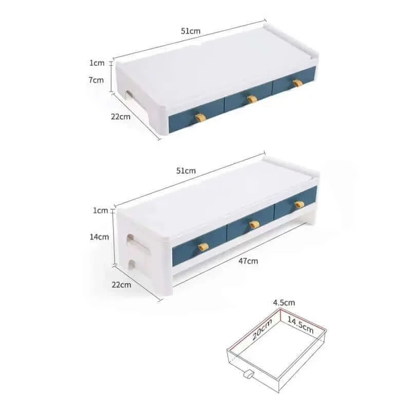 ABS Monitor Stand Table Desktop Computer Monitor Increase Rack Office.