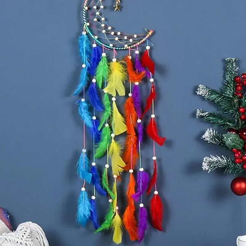 G6KF Dream Catcher Wall Decor with Handmade Dream Catchers Decoration Wall Hanging for Girls Bedroom Living Room