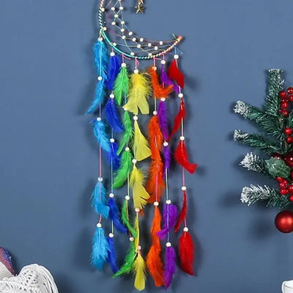 G6KF Dream Catcher Wall Decor with Handmade Dream Catchers Decoration Wall Hanging for Girls Bedroom Living Room