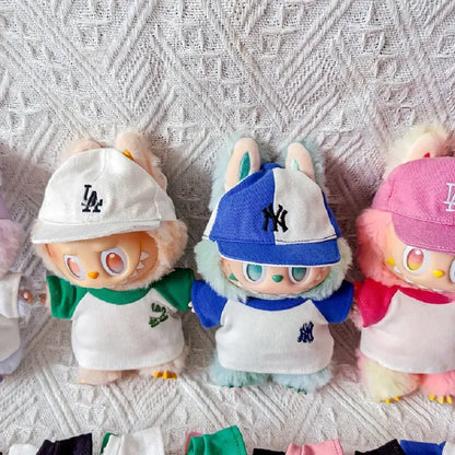 Hot Labubu Doll Clothes - Stylish 17cm Baseball Outfits