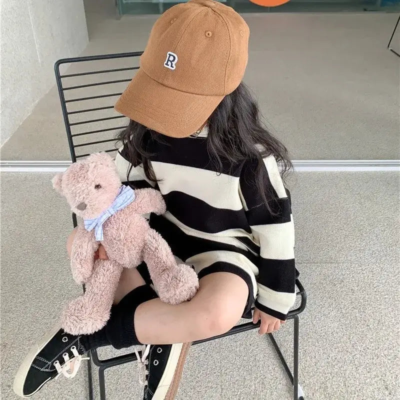 Cotton Striped Clothes Set for Kids 1-7Y