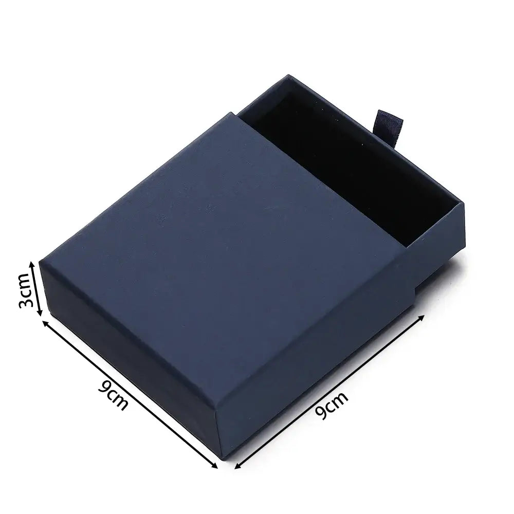 Creative Drawer Jewelry Packaging Box Necklace Ring Earing Bracelet Storage Organizer Display Stand Solid Color Paper Gift 2030
