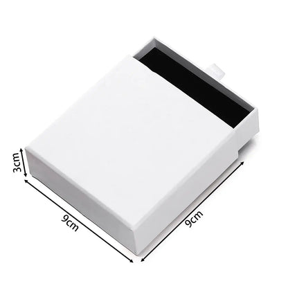 Creative Drawer Jewelry Packaging Box Necklace Ring Earing Bracelet Storage Organizer Display Stand Solid Color Paper Gift 2030