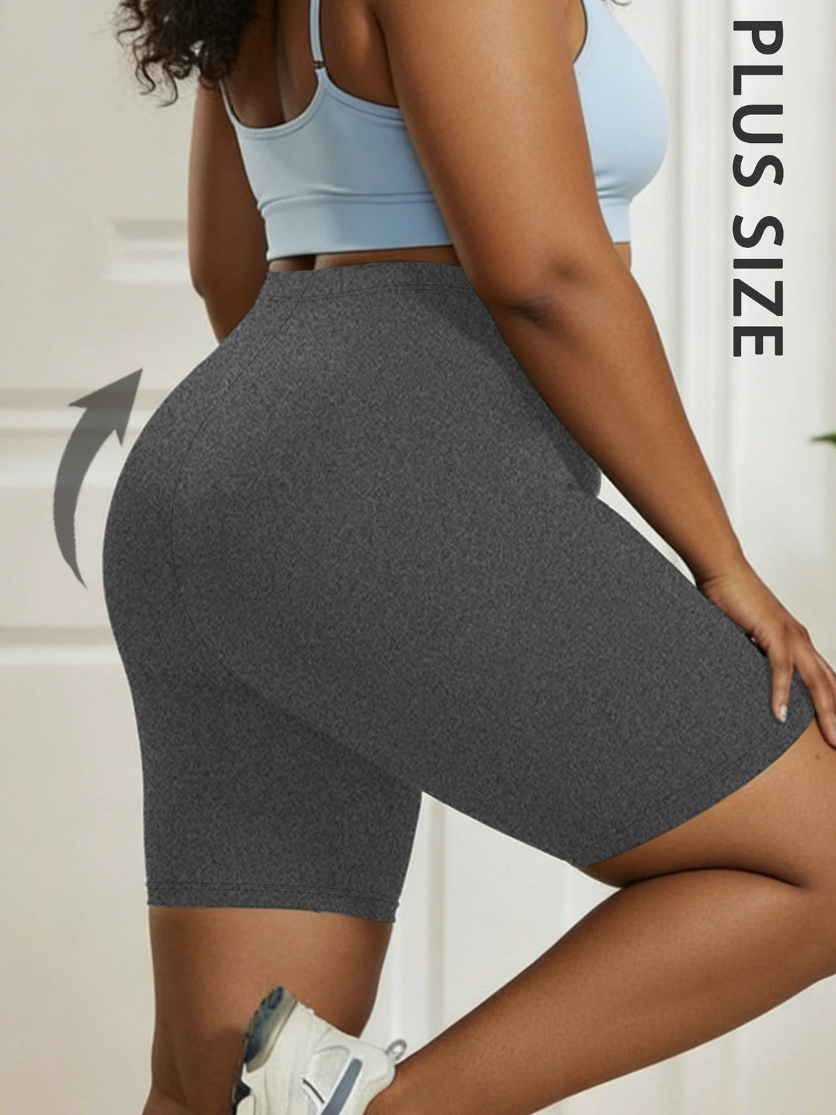 Plus Size Women’s Biker Shorts – Super Soft, High-Stretch, No See-Through | Workout, Yoga &amp; Casual | 1XL–4XL