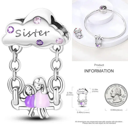 Hot Dream Catcher Feather 925 Sterling Silver Purple Colorful Moon Dreamy Blue Charm Original Fits Women DIY Jewelry Girl Charms
