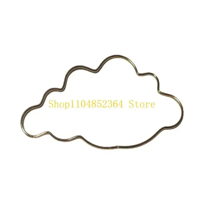 652F Dream Catcher Metal Hoops Irregular Cloud Animal DIY Macrame Iron Ring