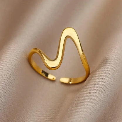 Stainless Steel Rings for Women Gold Color Never Fade Luxury Classic rings wedding couple rings Jewelry Free Shipping