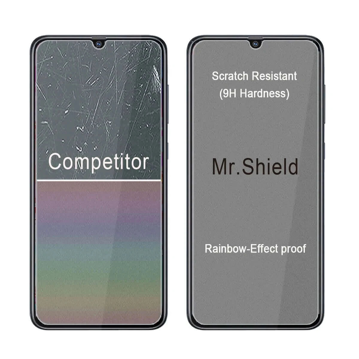 Mr.Shield [3-PACK] Designed For Samsung Galaxy A70 [Tempered Glass].