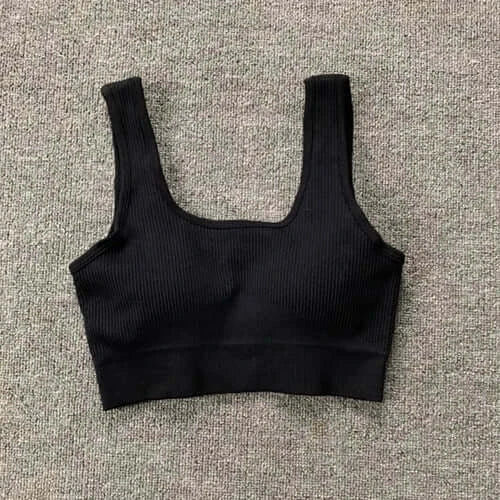 Women Seamless Yoga Set Gym Workout Clothes for Female Push Up Bra.