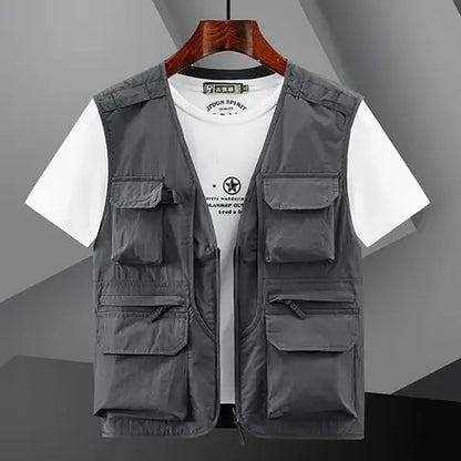 6XL Summer New Outdoor Vest Men Utility Tactical Multi-pocket Vest