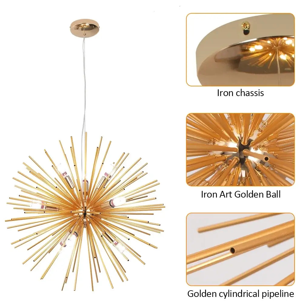 VETRULUS Dandelion-Style Chandelier, Selectable Designs